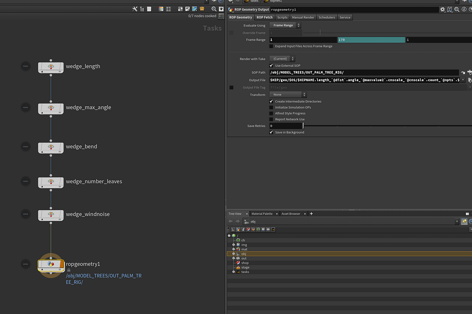 Wedge parameters